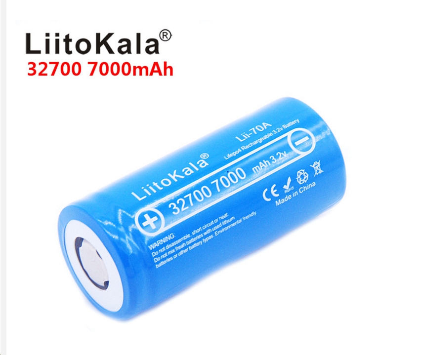 Batteria ricaricabile Liitokala 32700 7000mAh 3.2V li.po litio
